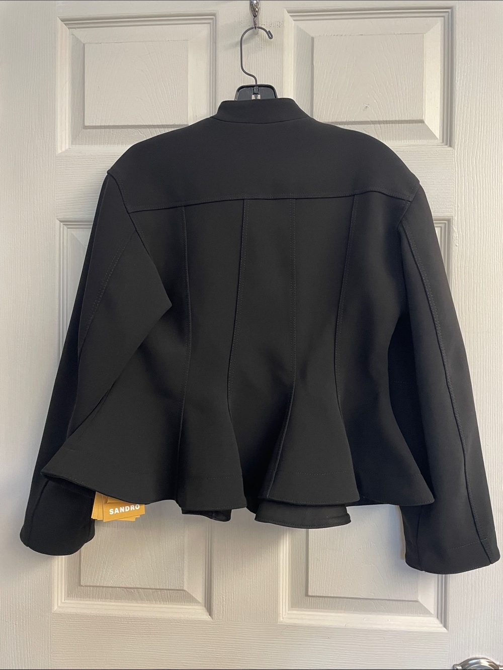 Julie Cropped Ruffle Peplum Jacket View 5